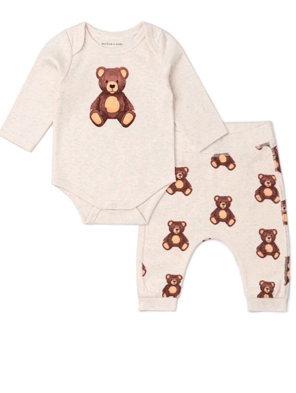 M+A by Monica + Andy Organic Cotton Gender Neutral First Moves Bodysuit +